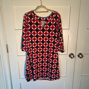 Tracy Negoshian black & red dress with pocket